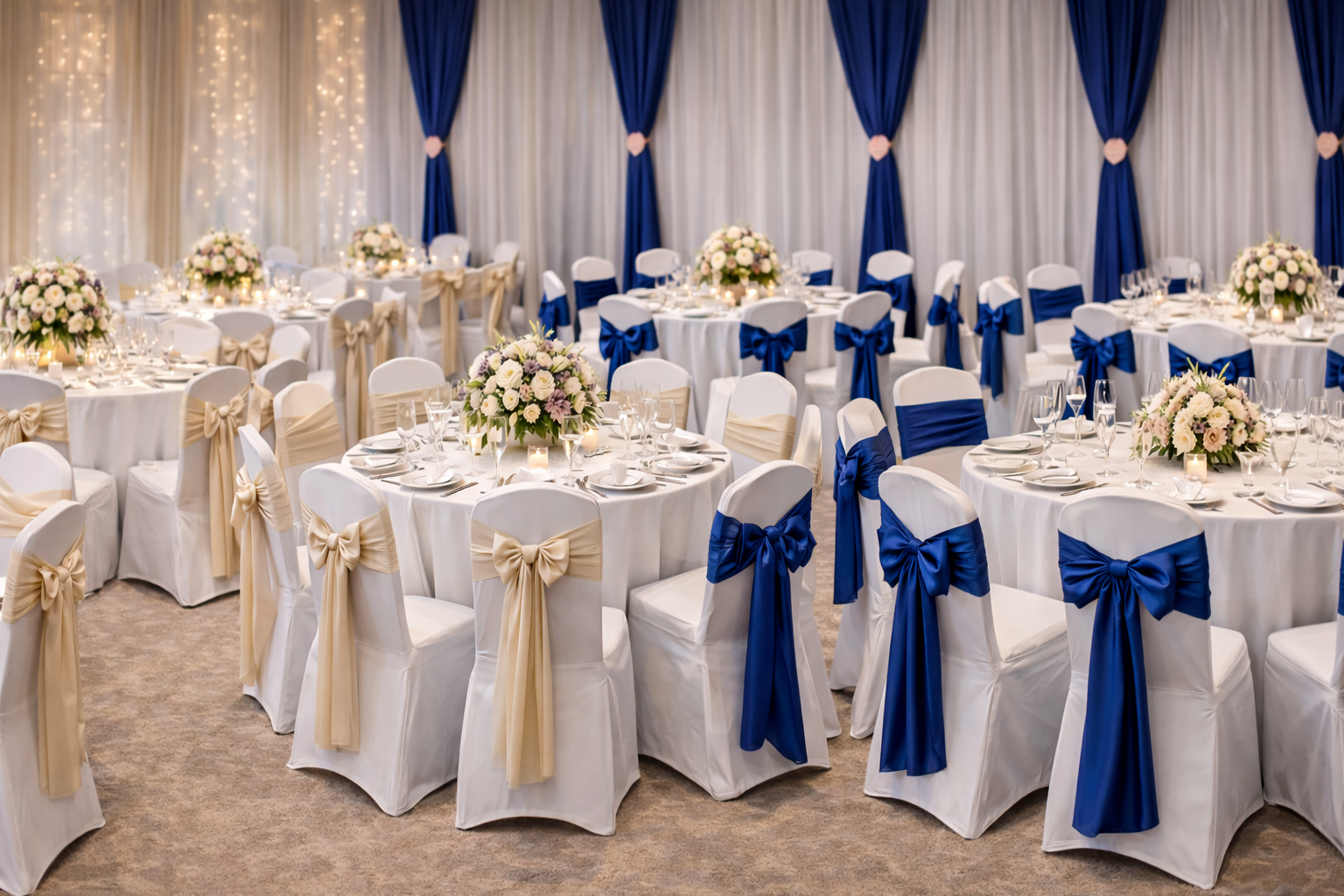 Sillas con Cobertor y Lazo